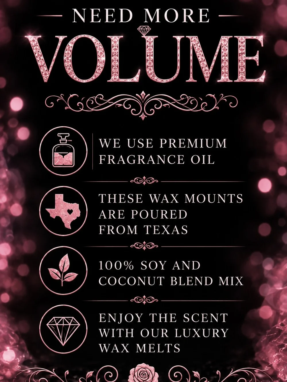 Pink Diamonds Wax Melts - Pink